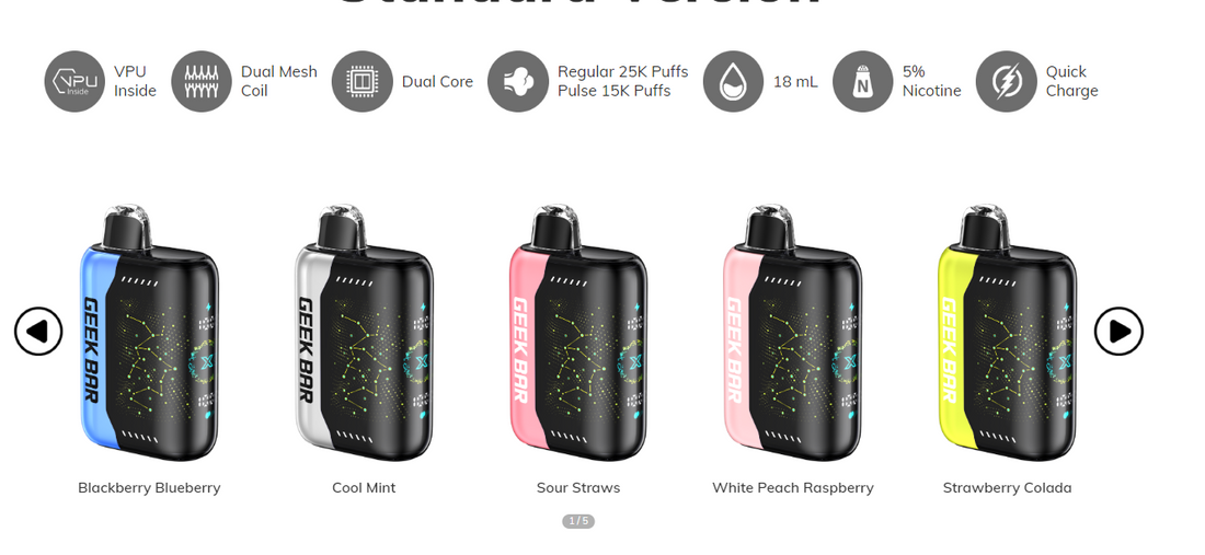 Introducing the Latest Geek Bar Pulse X Flavors: A Burst of New Sensations for Vapers