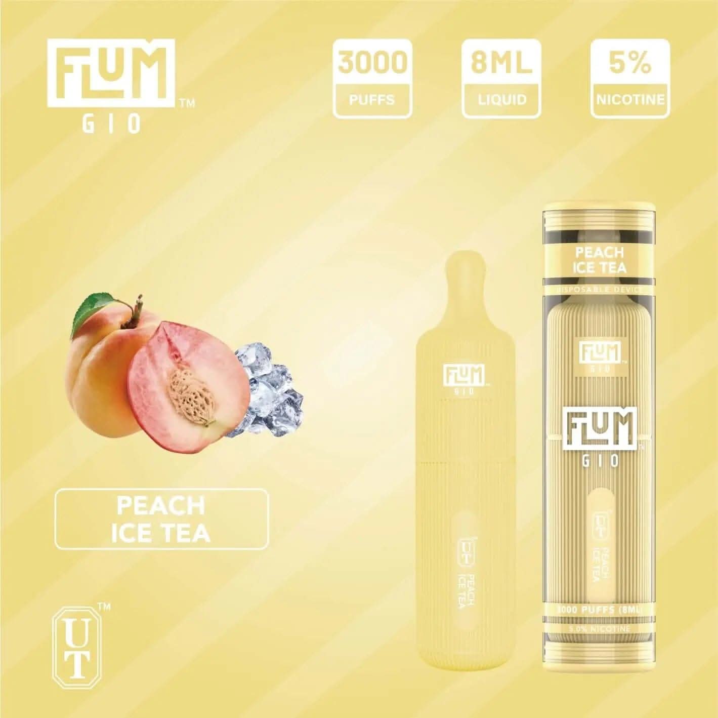 FLUM GIO PEACH ICE TEA - VapeOwls