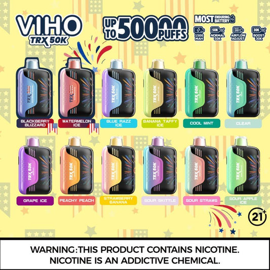 VIHO TRX 50K Disposable Vape - B & J Wholesale