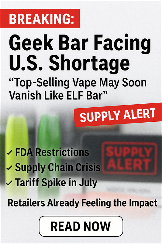 📉 Why Is Geek Bar So Hard to Find Right Now? The Truth Behind the 2025 Vape Shortage