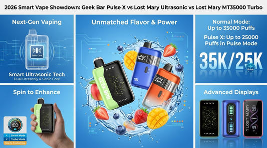 Geek Bar Pulse X vs Lost Mary Ultrasonic vs Lost Mary MT35000 Turbo: 2026 Smart Vape Showdown