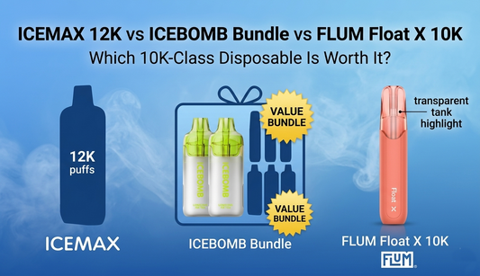 IceMax 12K vs. IceBomb Bundle vs. Flum Float X 10K Which Rechargeable Disposable Wins in 2026