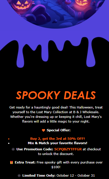 🎃👻 Spooktacular Halloween Sale: Embrace the Magic with the Lost Mary Collection! 👻🎃