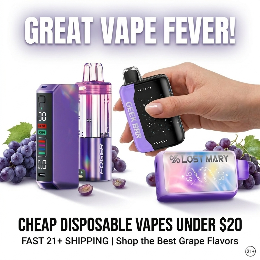 Cheap Disposable Vapes Under $20 | Fast 21+ Shipping