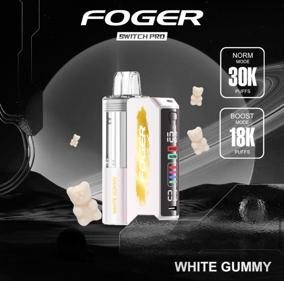 Foger Switch Pro 30K Disposable Vape – Rechargeable Pod System, 30,000 Puffs, 100+ Flavors, 5% Nic, 21+