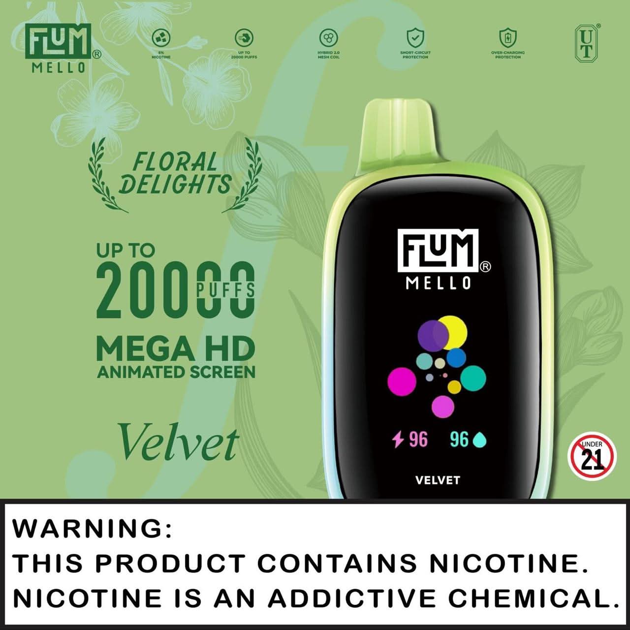 FLUM MELLO DISPOSABLE VAPE 5% NICOTINE - VapeOwls