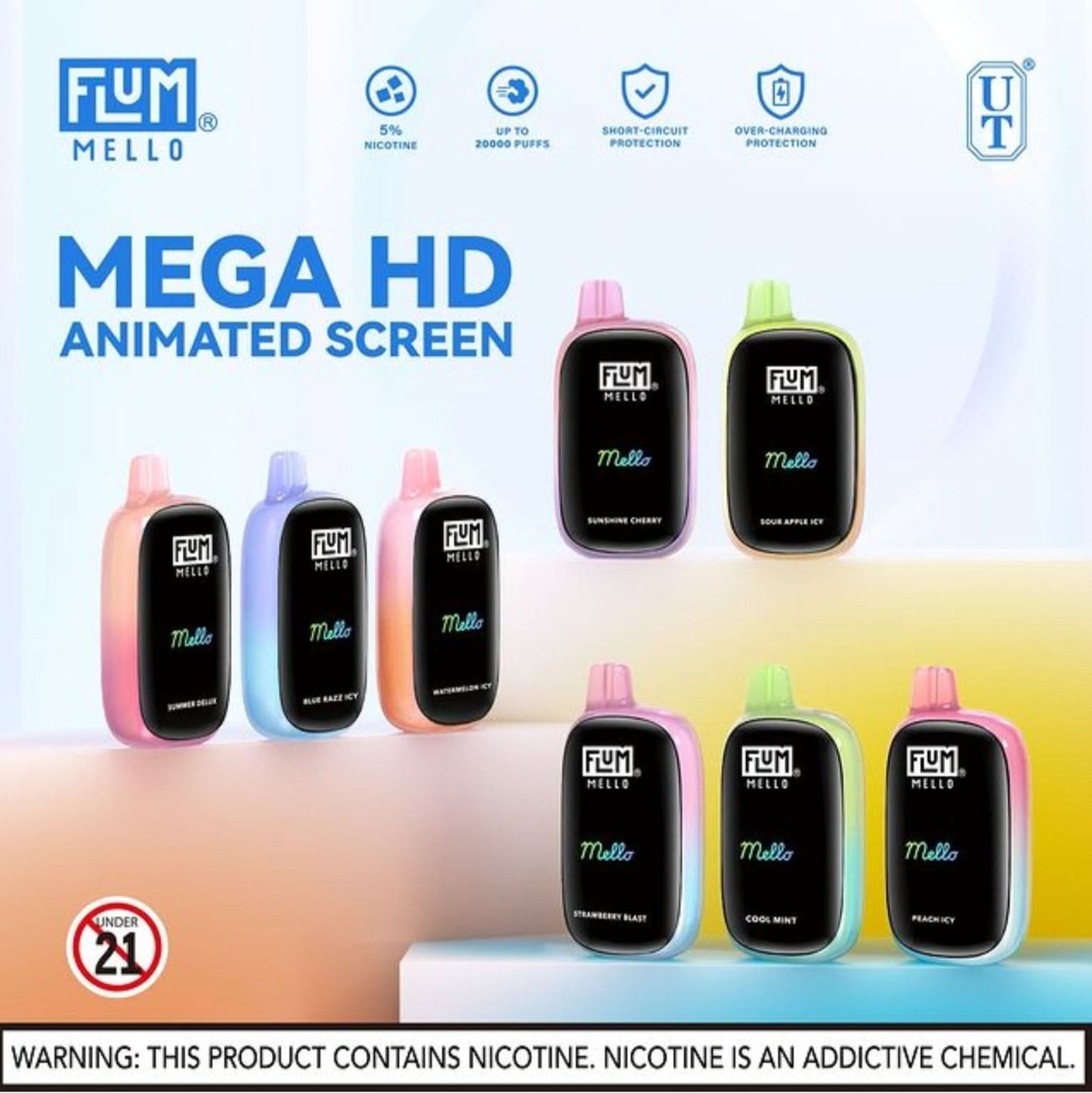 FLUM MELLO DISPOSABLE VAPE 5% NICOTINE - VapeOwls