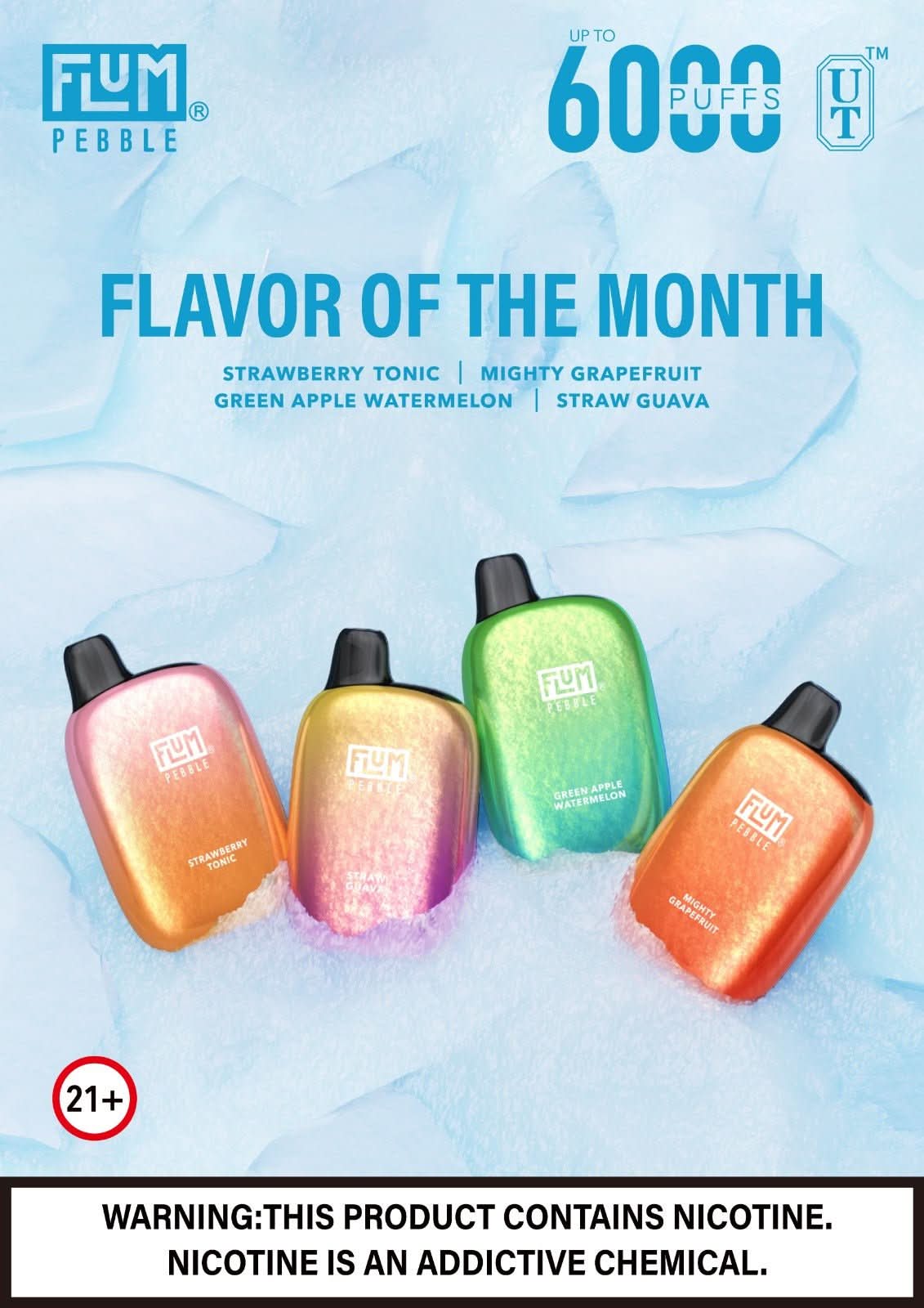 flum pebble berry melon icy 6K Ice Vape – Soft-Touch Deal 21+ how to charge vuse feature_4 for £10 Colour:Chrome