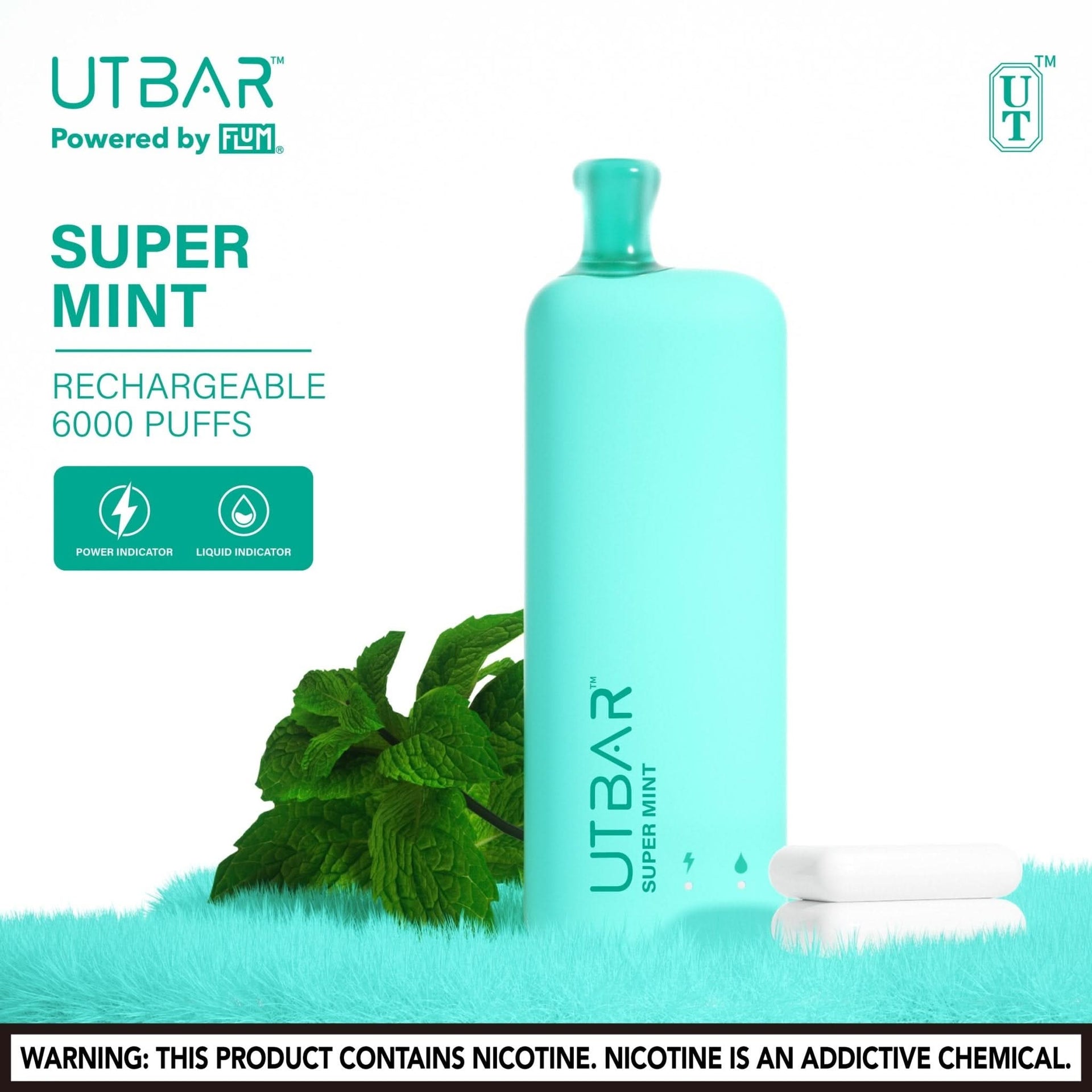 FLUM UT BAR 6000 Puffs Disposable - VapeOwls