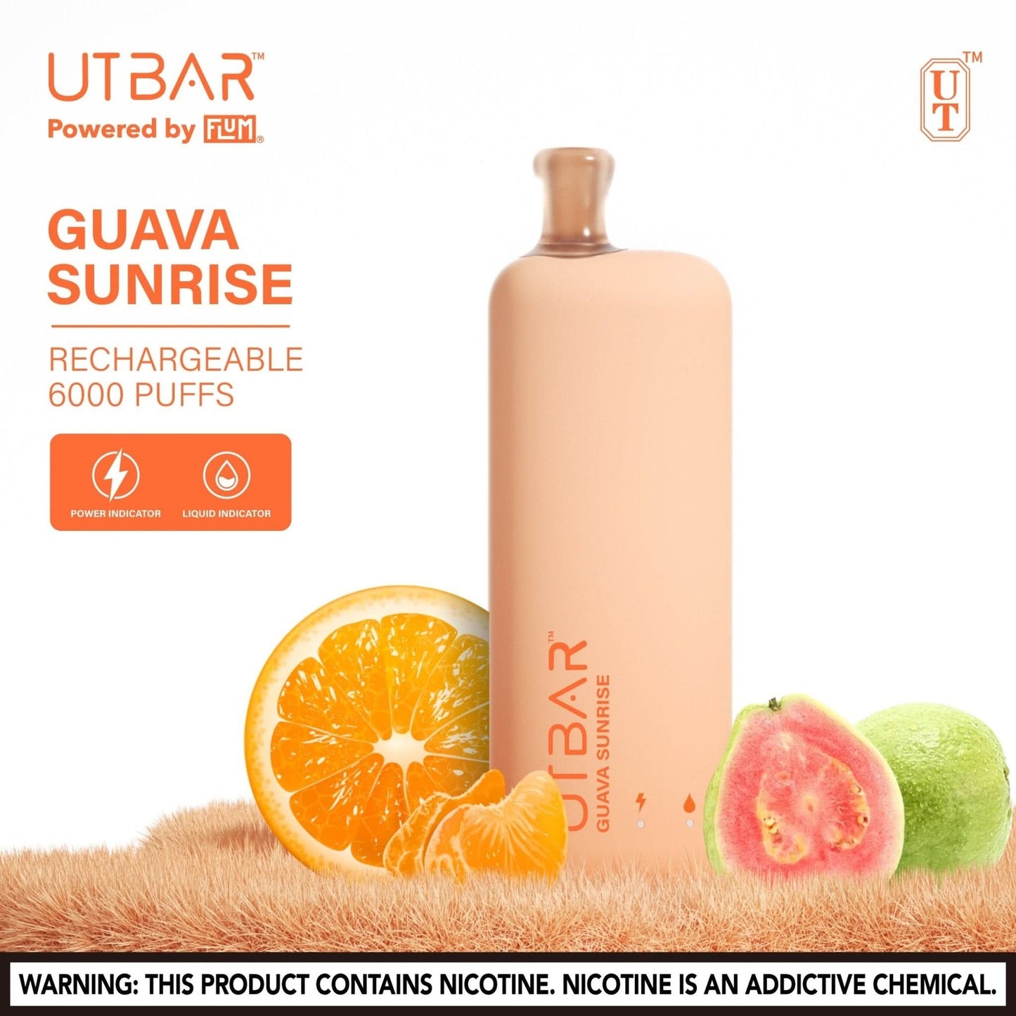 FLUM UT BAR 6000 Puffs Disposable - VapeOwls