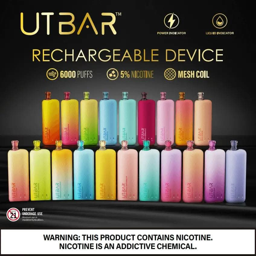 FLUM UT BAR 6000 Puffs Disposable - VapeOwls