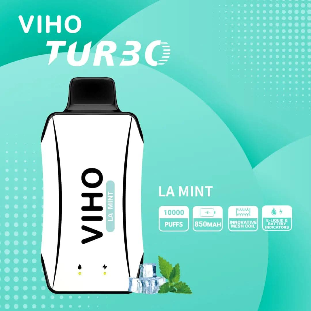 VIIHO Turbo 10K Puffs Disposable Vape LA Mint - VapeOwls