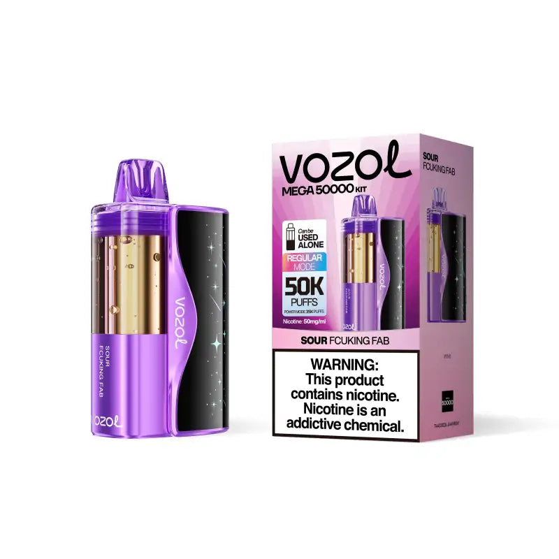 VOZOL Mega 50000 Disposable Kit – 50K Puffs, 3D Mega Screen, Dual Mesh (VOZOL & Foger Pod Compatible)